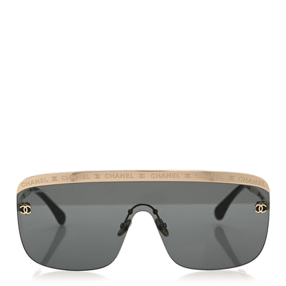 Chanel Metal Shield Sunglasses 71507 Gold 2 of 9