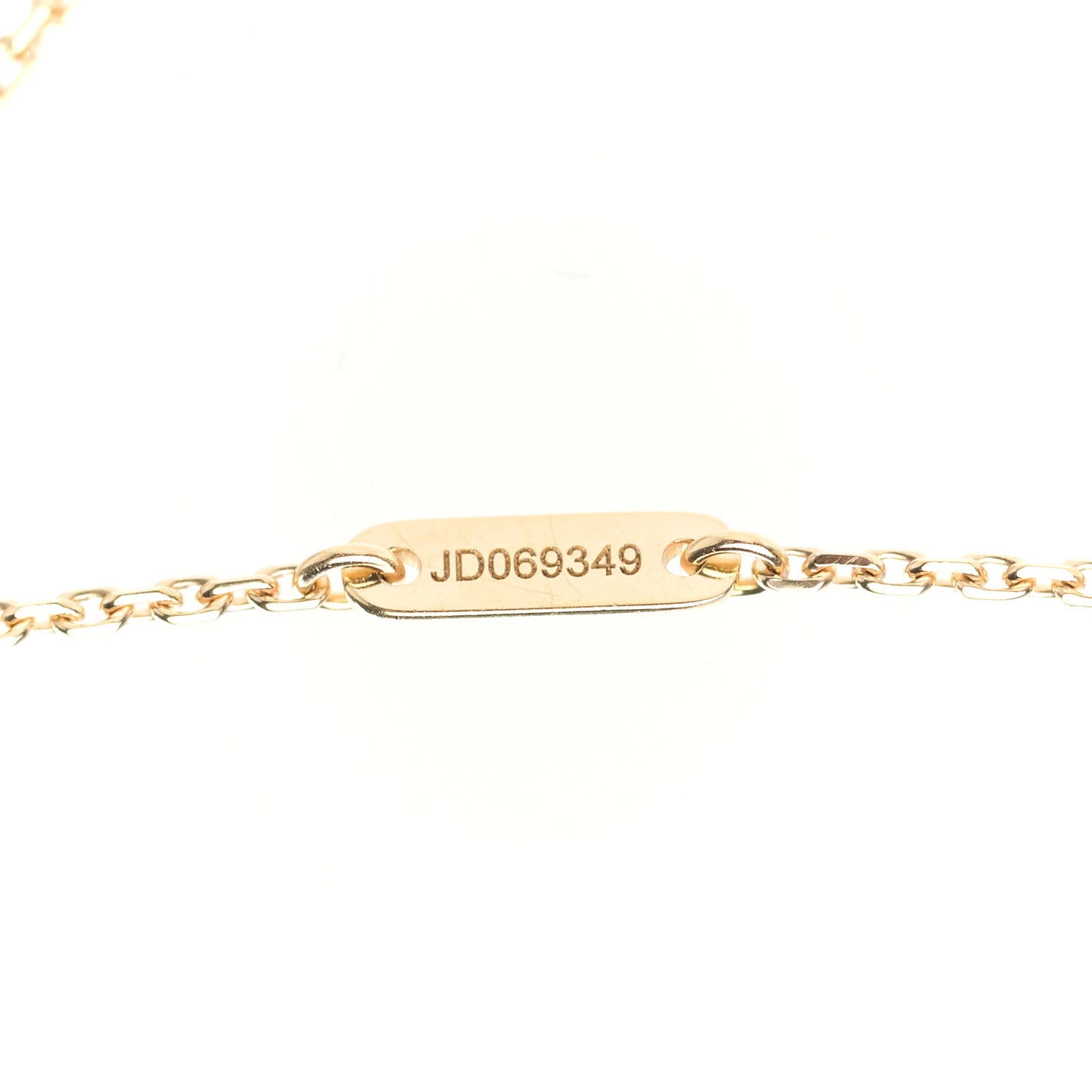 18K Yellow Gold Mother of Pearl Sweet Alhambra Pendant Necklace