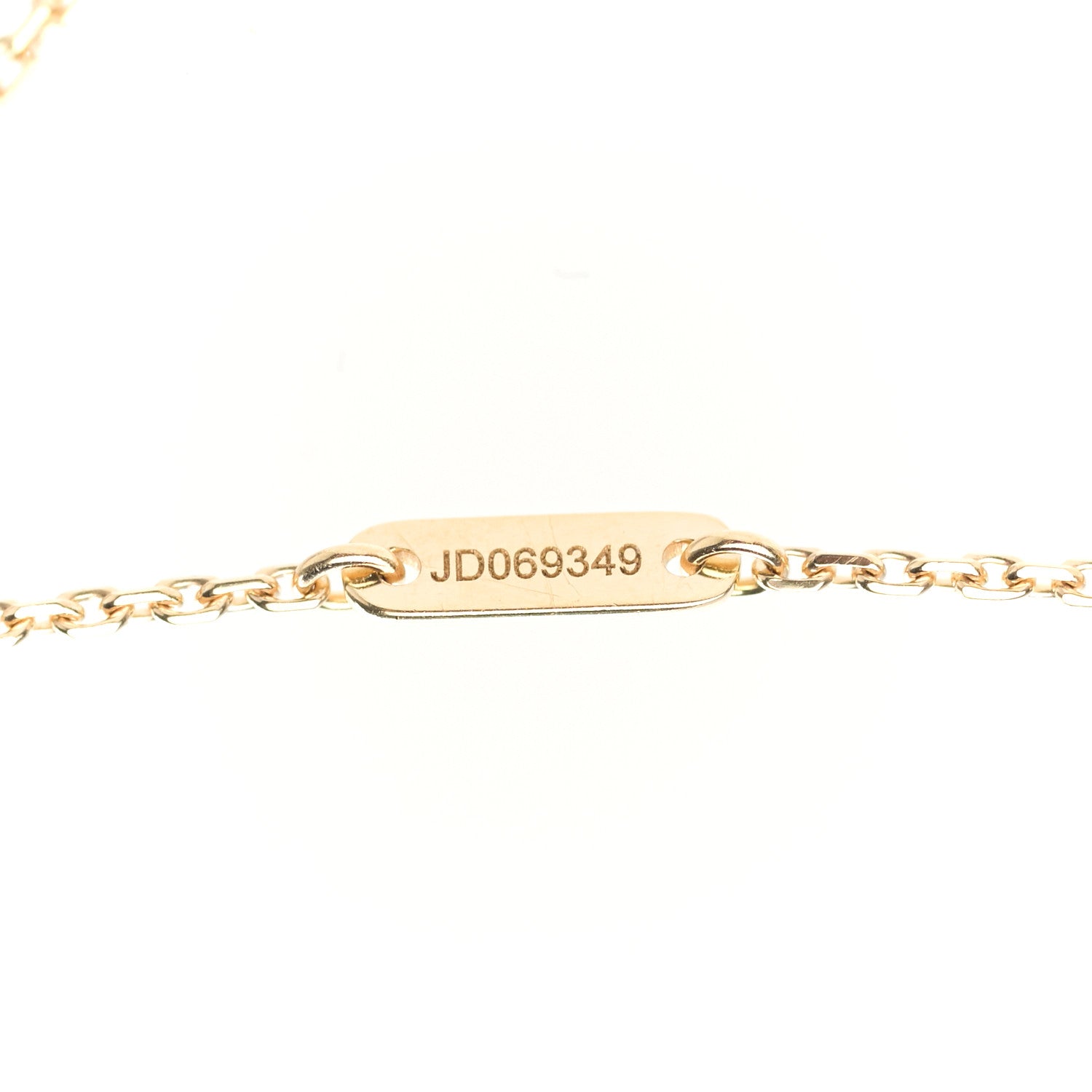 Van Cleef & Arpels 18K Yellow Gold Mother of Pearl Sweet Alhambra Pendant Necklace 5 of 7