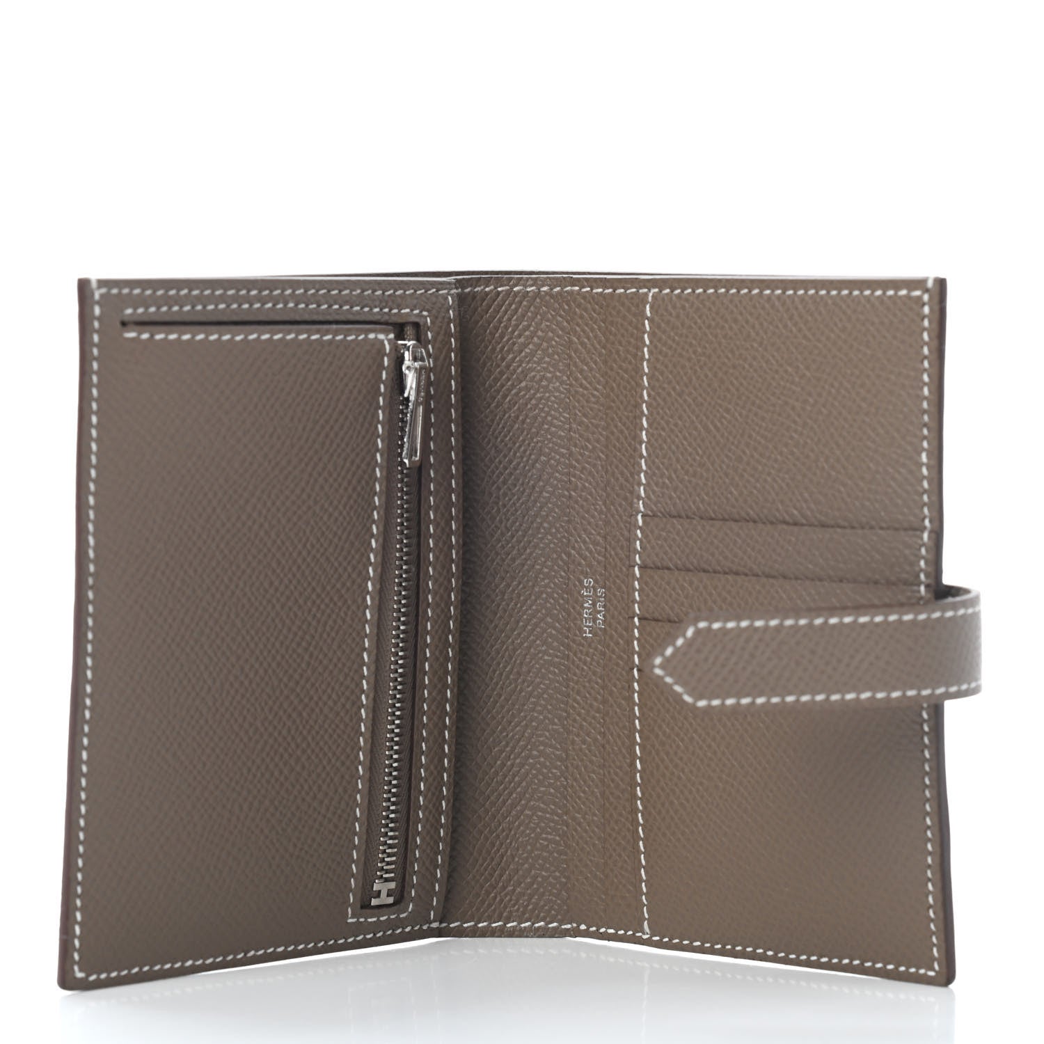 Hermes Epsom Bearn Compact Wallet Etoupe 5 of 6