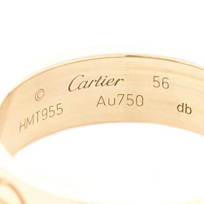 Cartier 18K Yellow Gold 5.5mm LOVE Ring 56 7.5 4 of 5