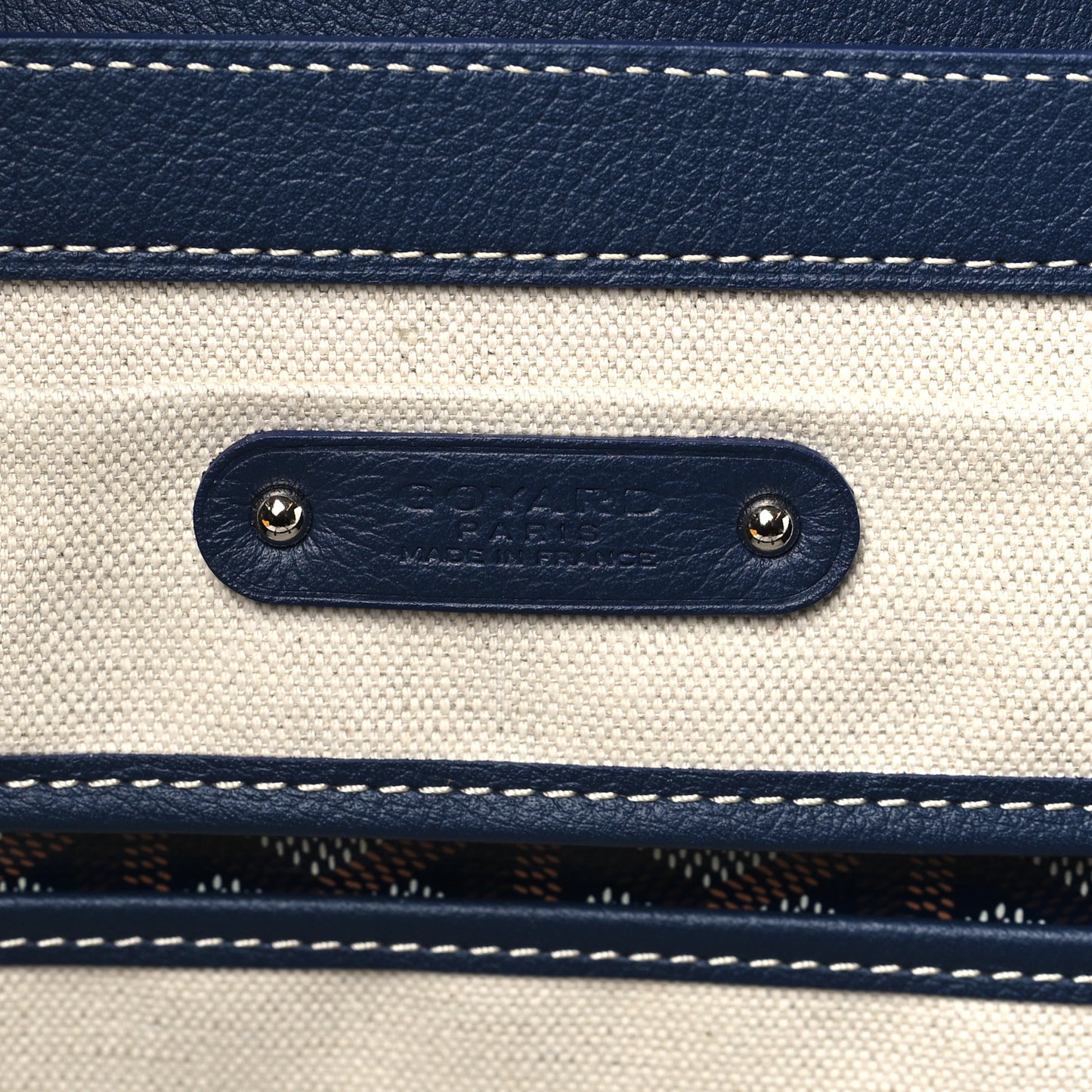 Goyardine Saigon Tote Navy