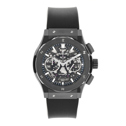 Hublot Ceramic Rubber 45mm Classic Fusion Aerofusion Chronograph Automatic Watch Black 525.CM.0170.RX 1 of 5