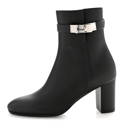Hermes Calfskin Saint Germain Ankle Boots 36.5 Black 1 of 10
