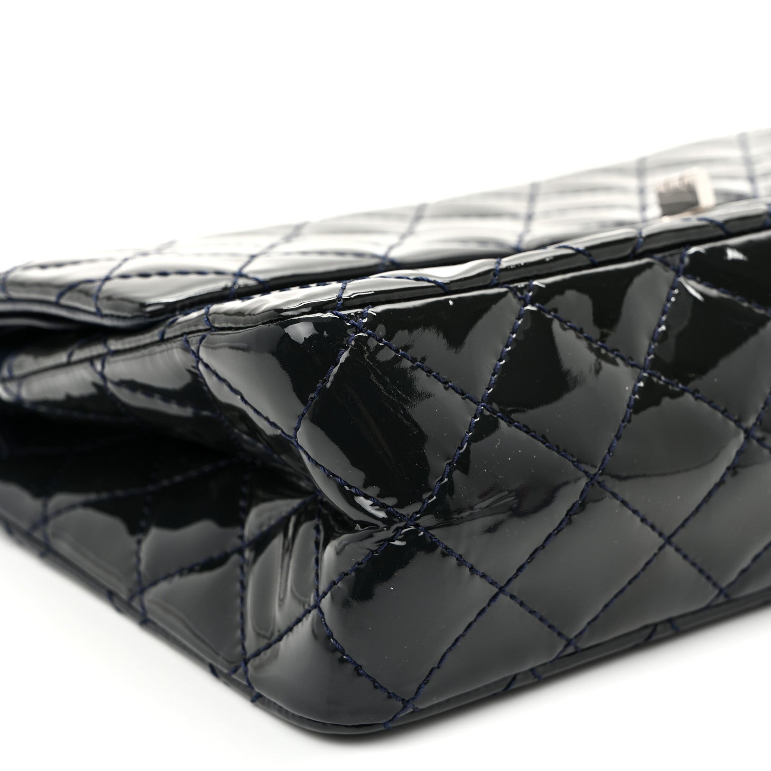 Chanel Patent Quilted 2.55 Reissue 226 Flap Blue 17 of 21