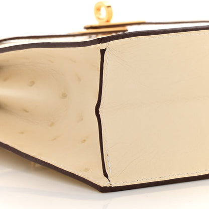 Hermes Ostrich Kelly Danse II Belt Bag Nata 9 of 13
