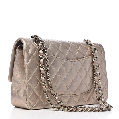 Chanel Metallic Lambskin Quilted Medium Double Flap Gold 3 of 16
