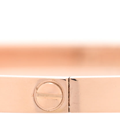Cartier 18K Pink Gold Small LOVE Bracelet 17 5 of 7