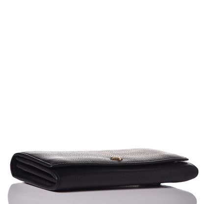 Mulberry Classic Grain Small Tree Continental Wallet Black 4 of 7