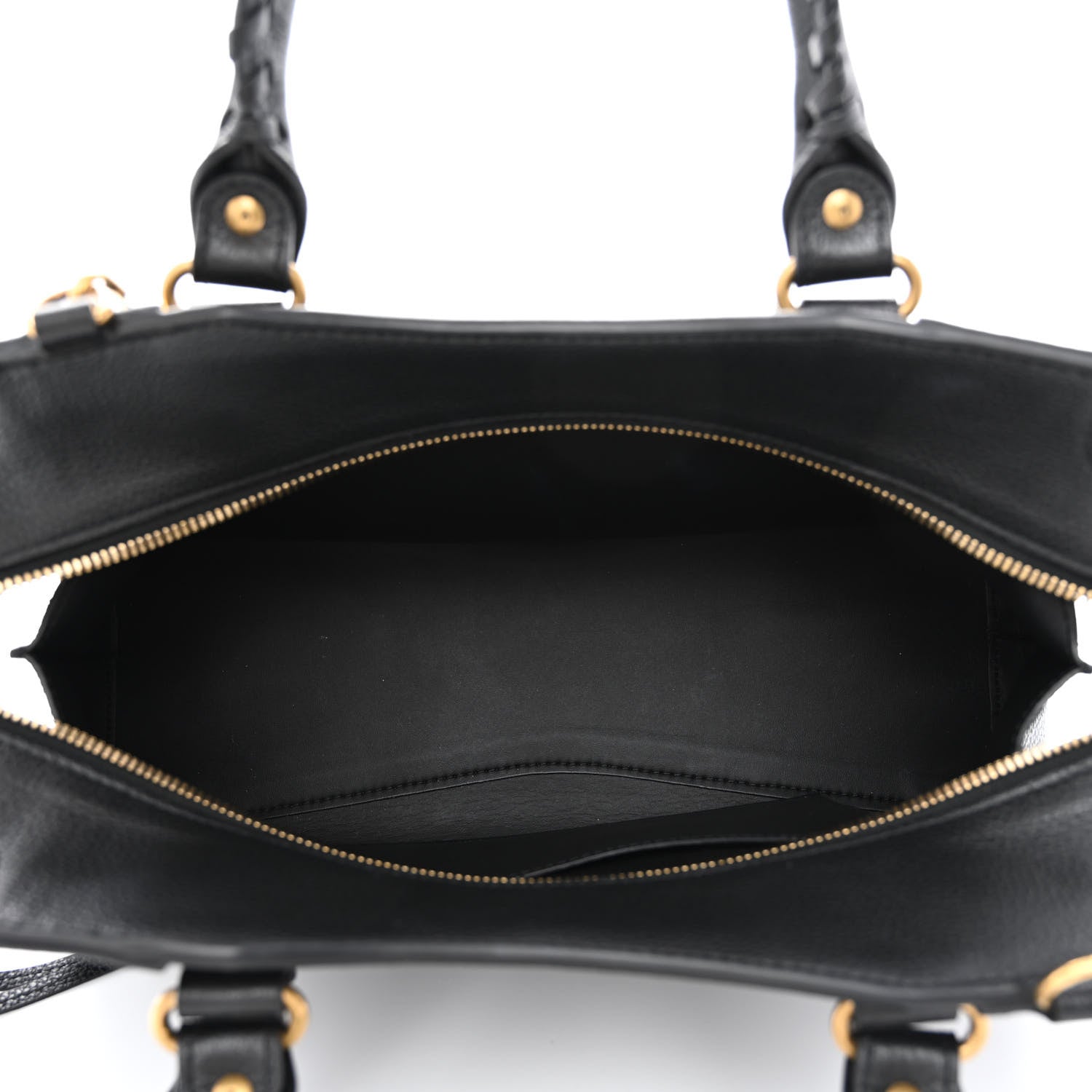 Balenciaga Grained Calfskin Neo Classic Gold Hardware S City Black 5 of 10