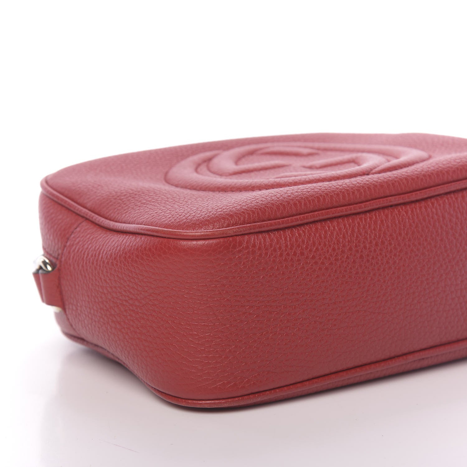 Gucci Pebbled Calfskin Small Soho Disco Bag Tabasco Red 8 of 12