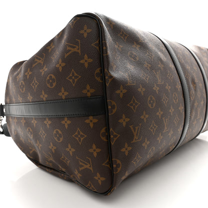 Louis Vuitton Monogram Macassar Keepall Bandouliere 55 7 of 9