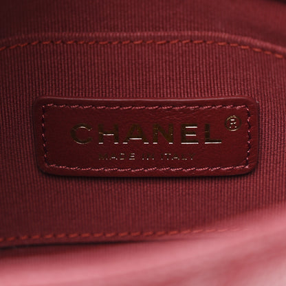 Chanel Caviar Quilted Mini Chain Soul Flap Burgundy 6 of 10