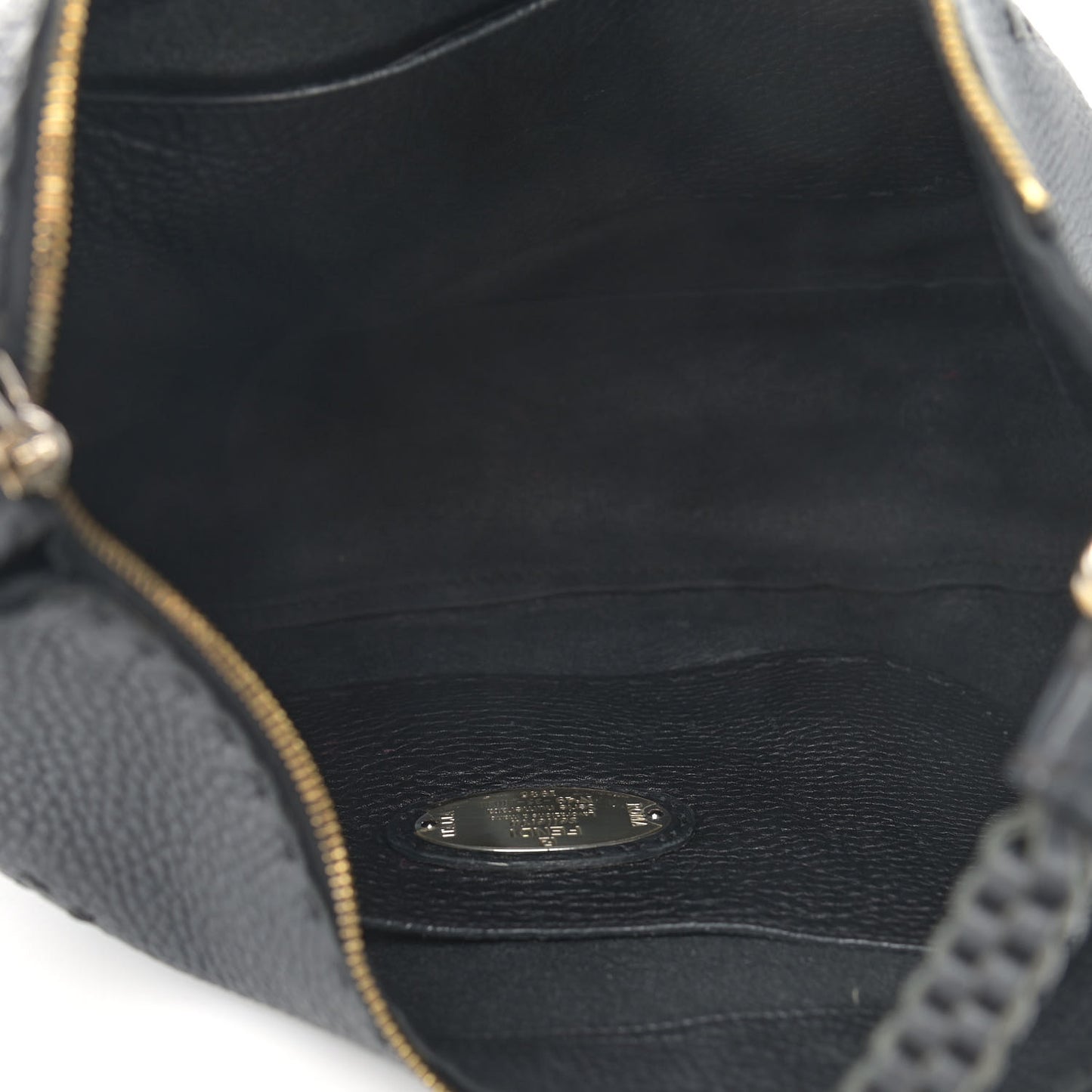 Calfskin Romano Selleria Hobo Black