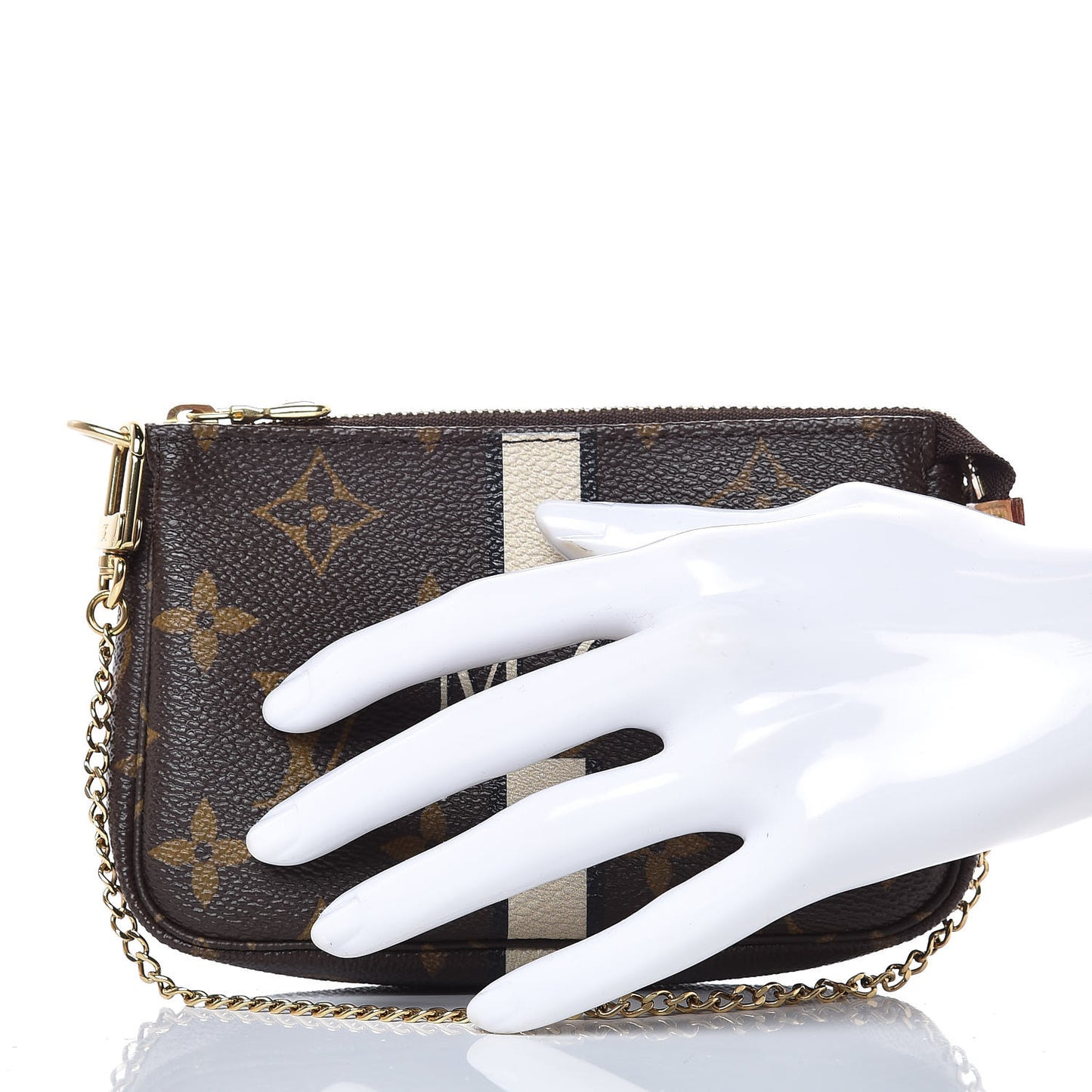 Monogram My LV Heritage Mini Pochette Accessories Ivory Black