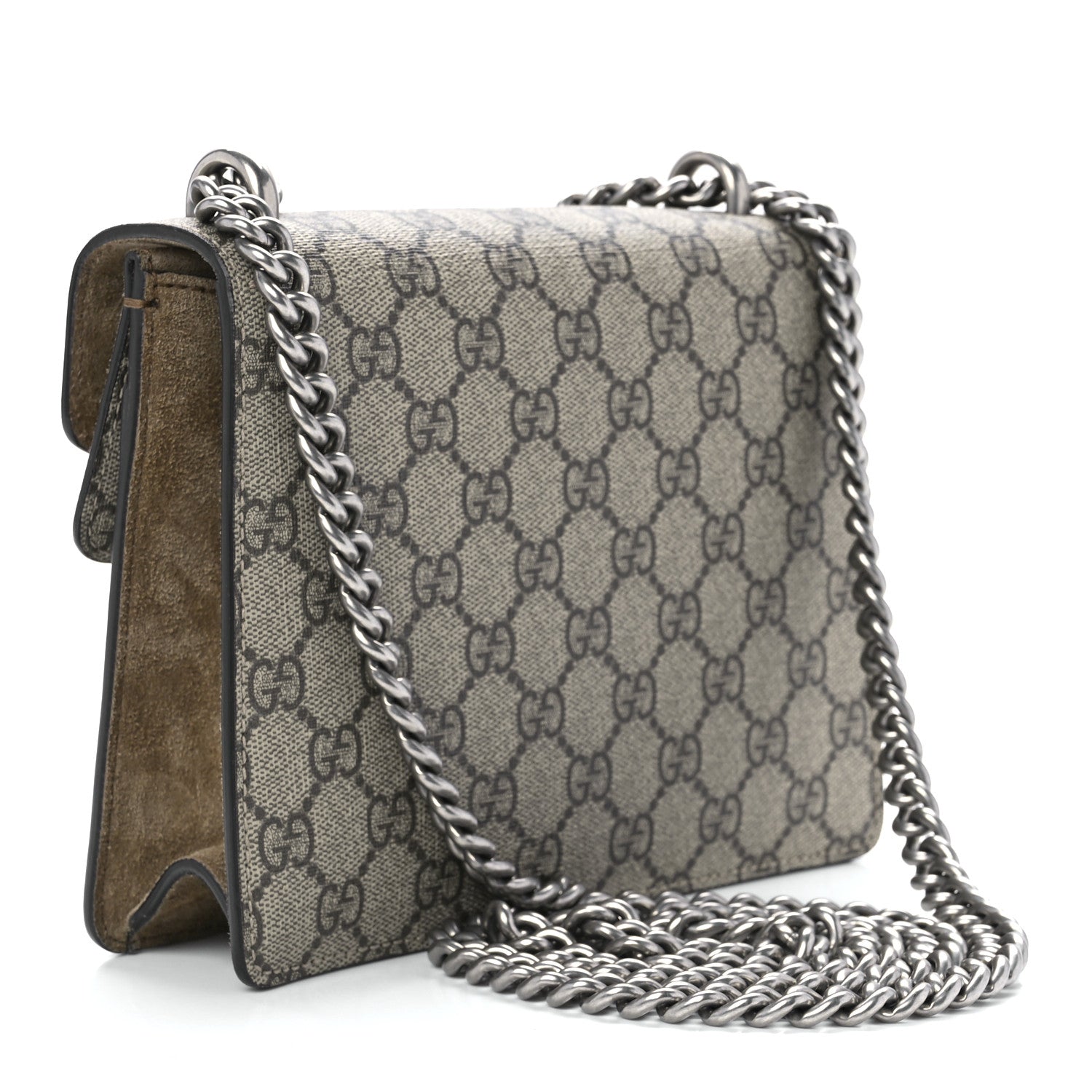 Gucci GG Supreme Monogram Mini Dionysus Shoulder Bag Taupe 3 of 12
