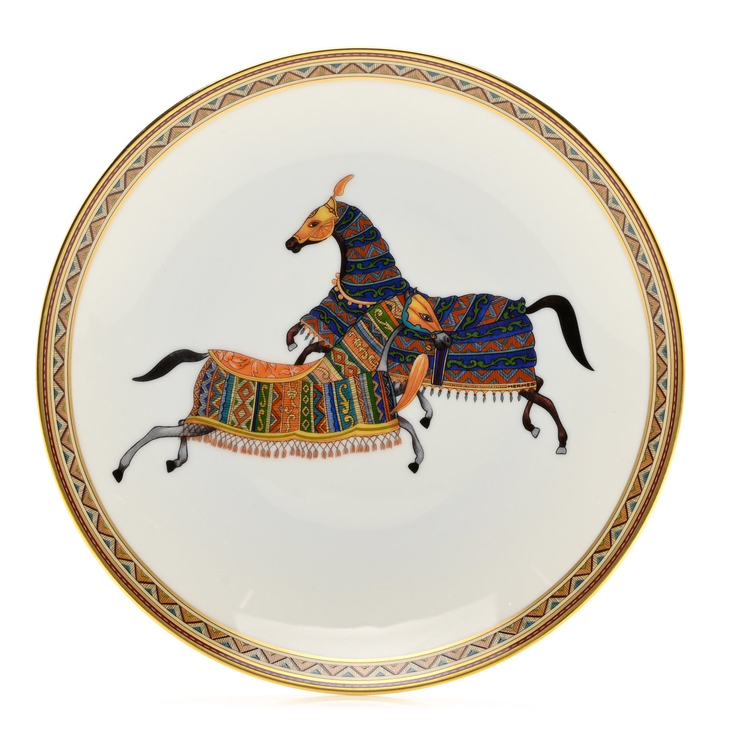 Porcelain Cheval D'Orient Bread and Butter Plate