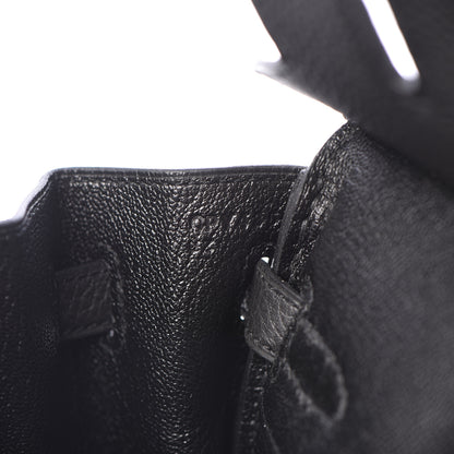 Hermes Togo Birkin 25 Black 12 of 34