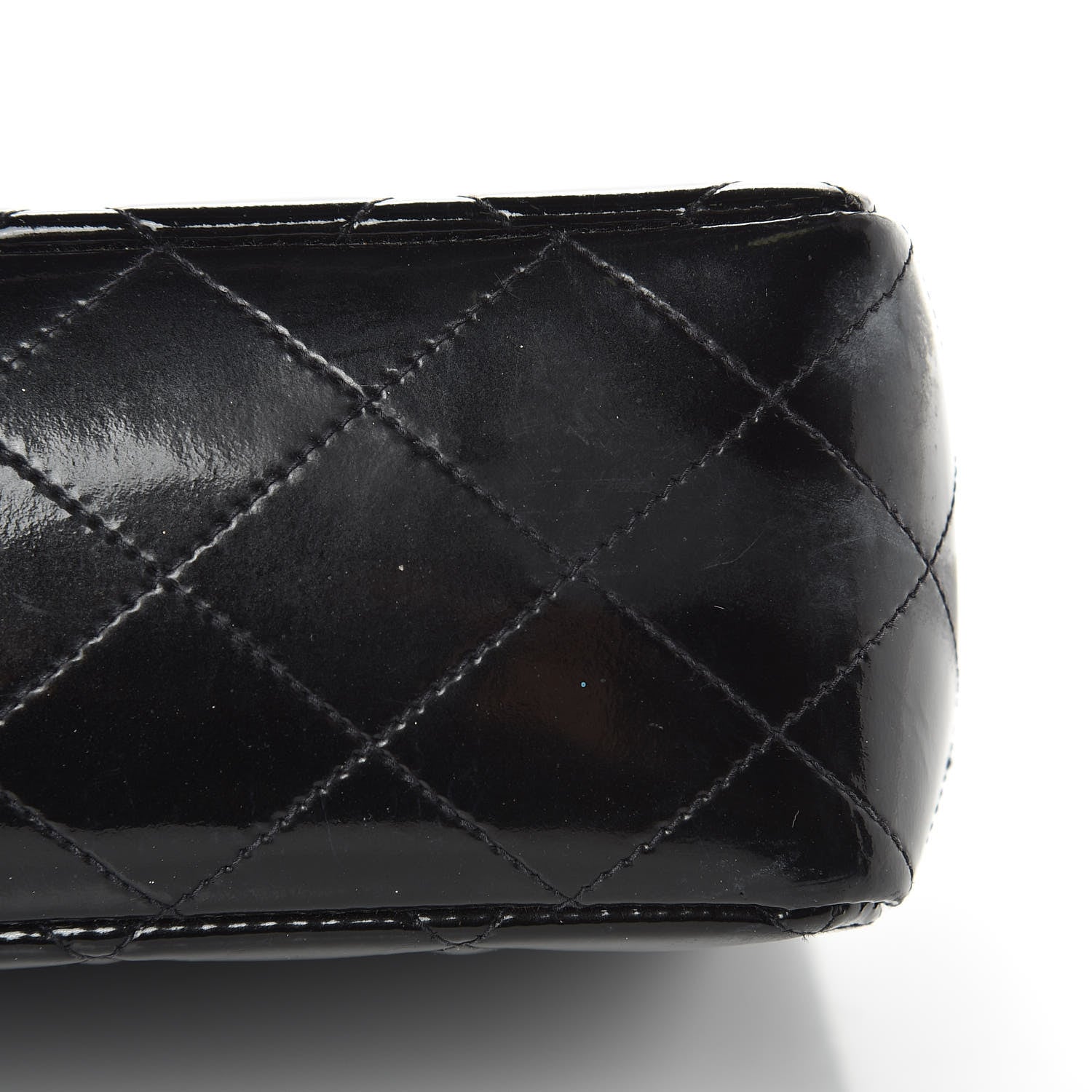 Chanel Patent Quilted Medium Double Flap Black 14 of 18