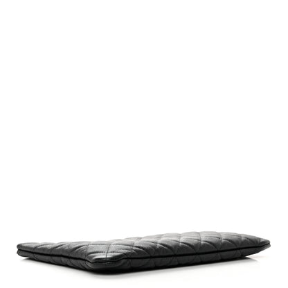 Chanel Caviar Quilted Medium Cosmetic Case Black 4 of 8