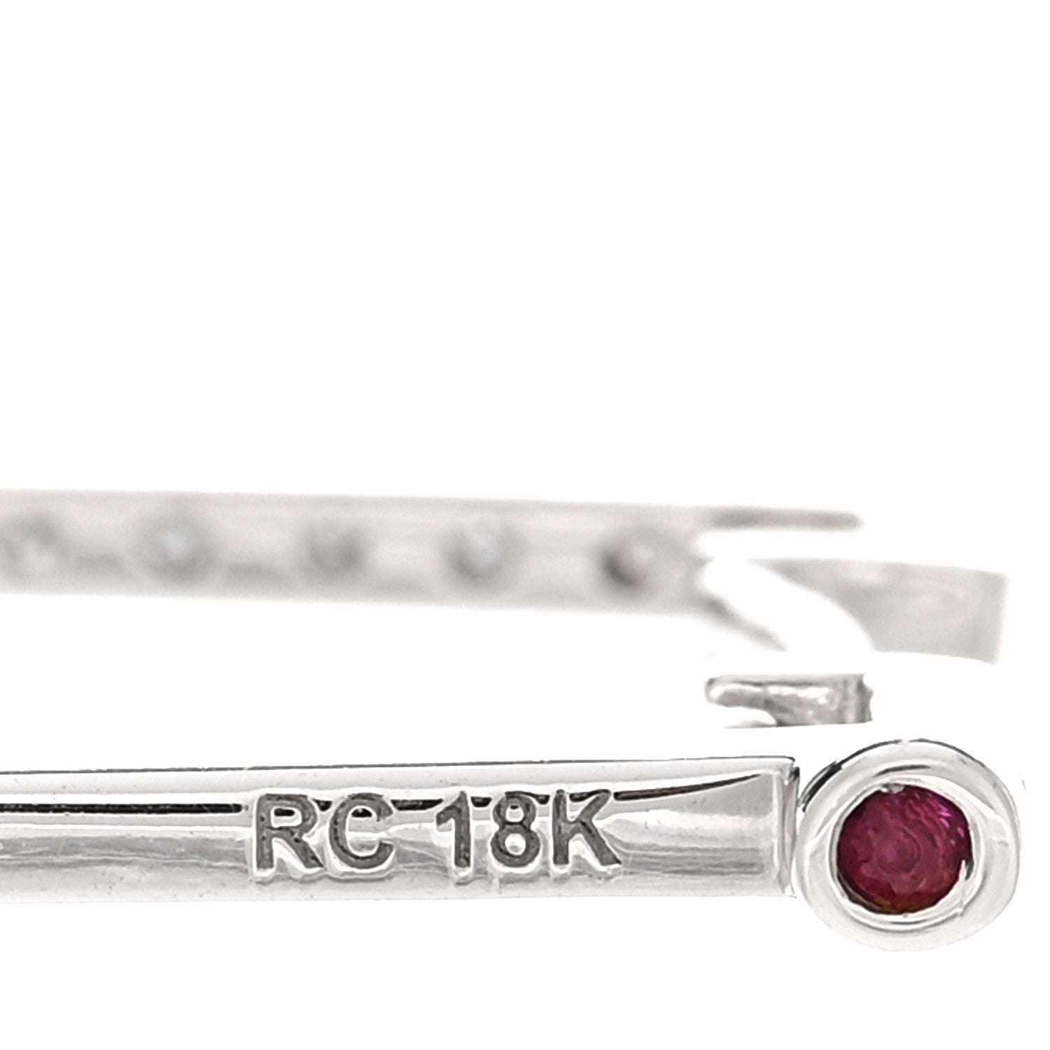 Roberto Coin 18K White Gold Diamond Classic Square Hoop Earrings 4 of 4