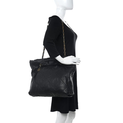 Lanvin Lambskin Quilted Large Amelia Tote Black 2 of 9