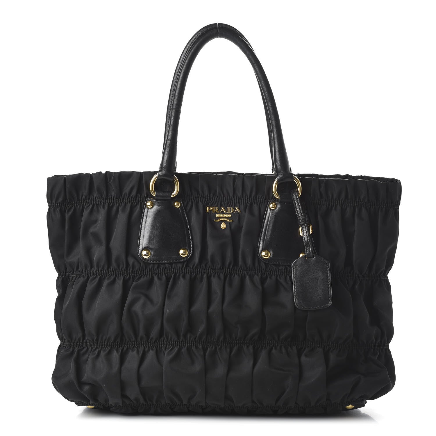 Prada Tessuto Nylon Gaufre Tote Black 1 of 9