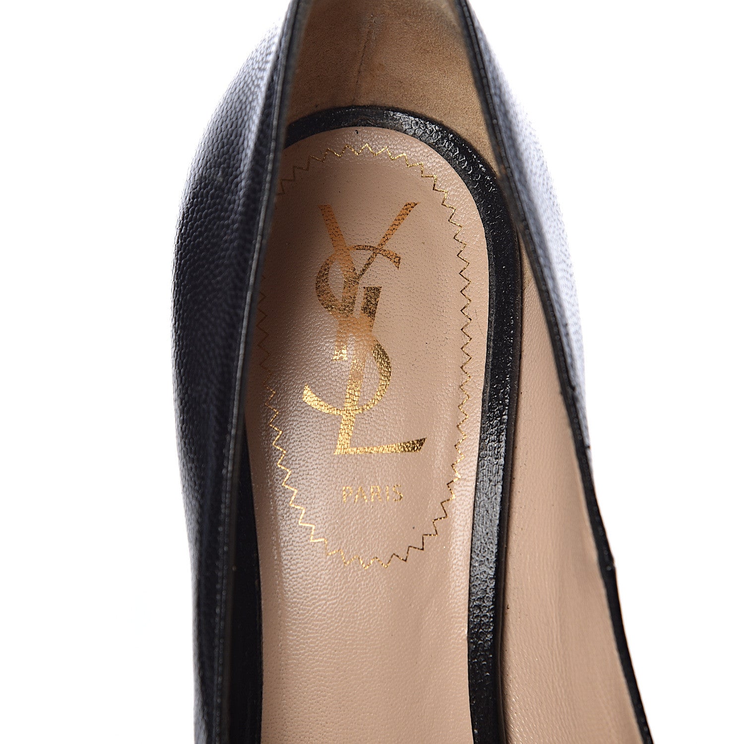 Saint Laurent Vernigolf Tribtoo 105 Platform Pumps 37 Black 6 of 12
