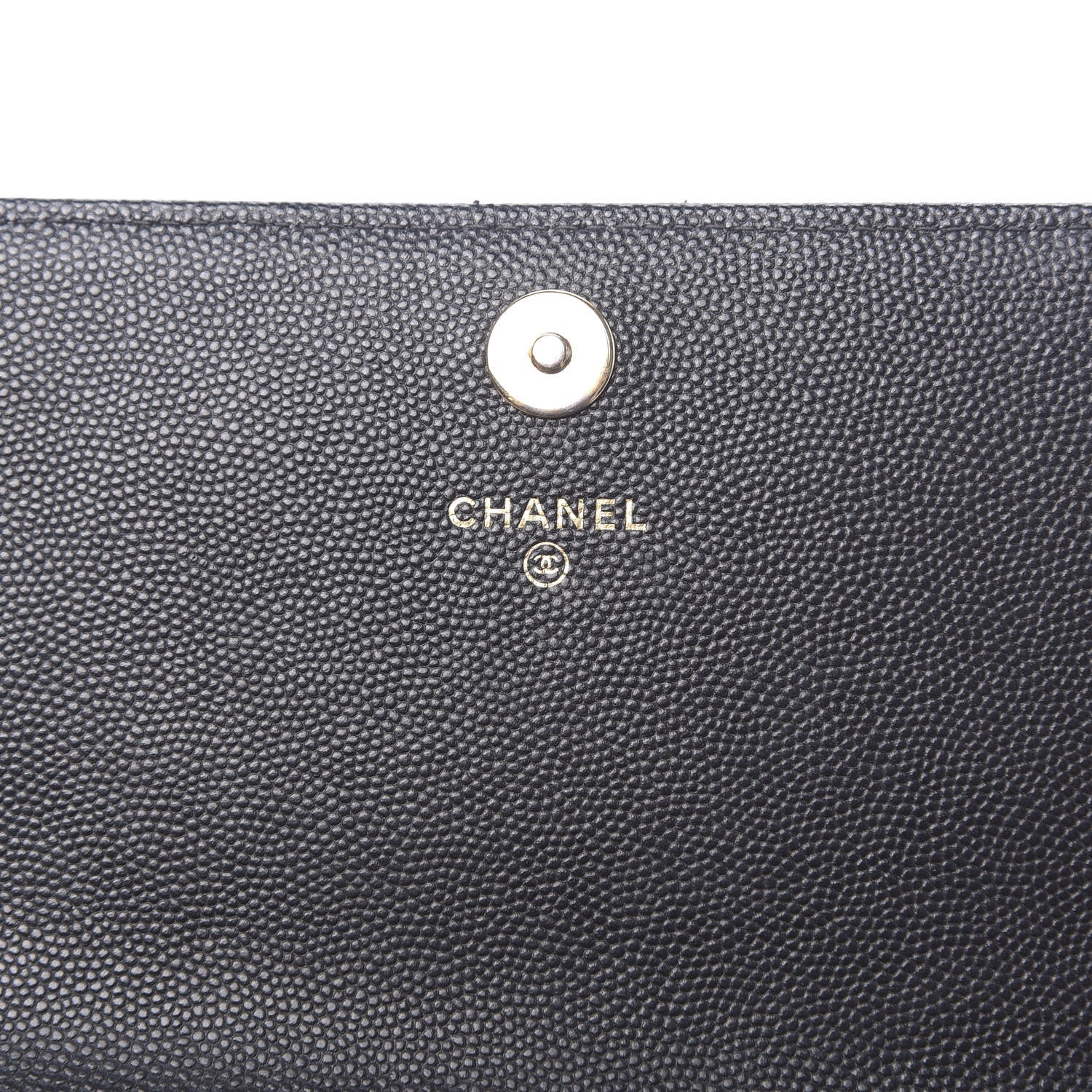 Chanel Caviar Quilted Square Wallet On Chain WOC Black 6 of 12