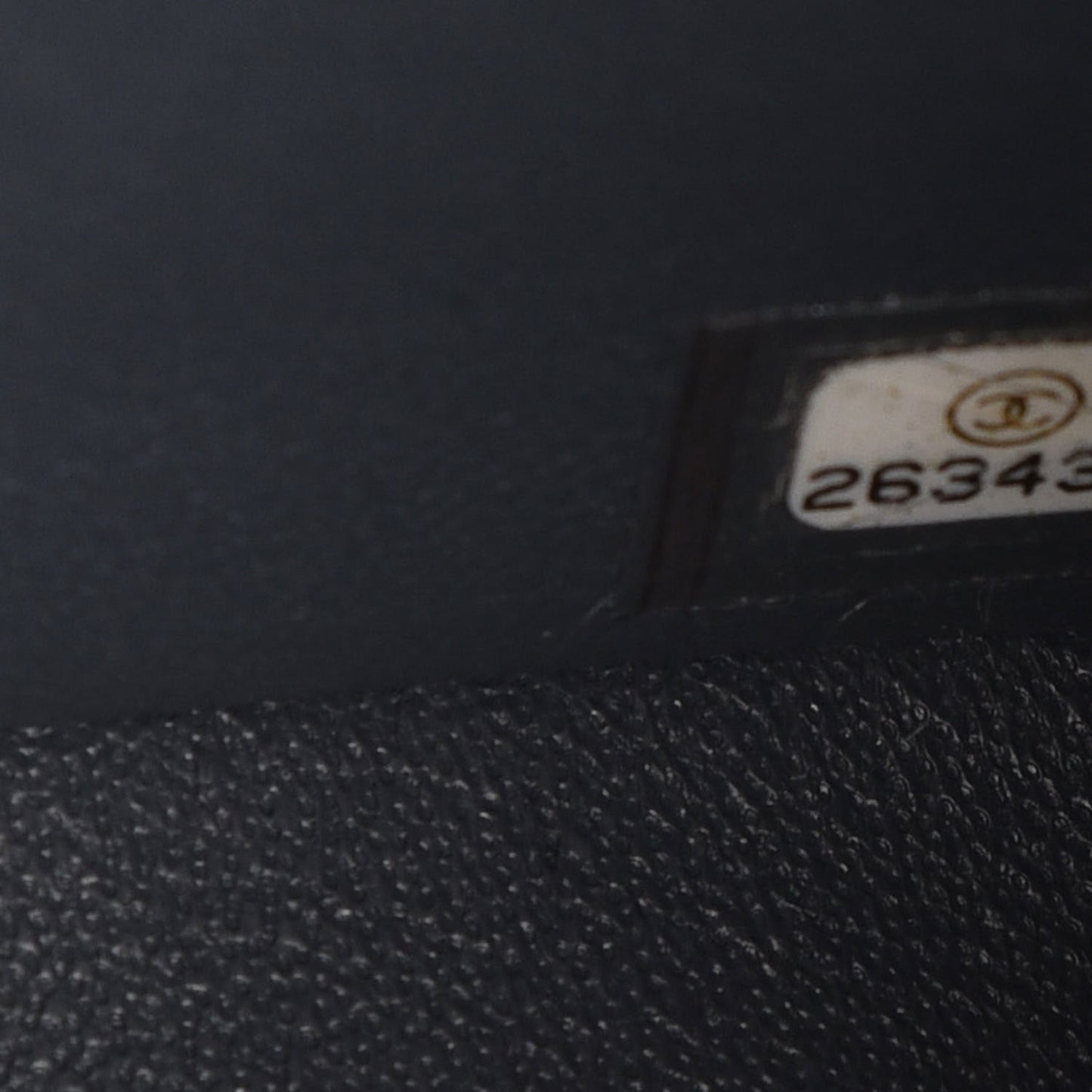 Caviar Quilted Mini Rectangular Flap Dark Grey