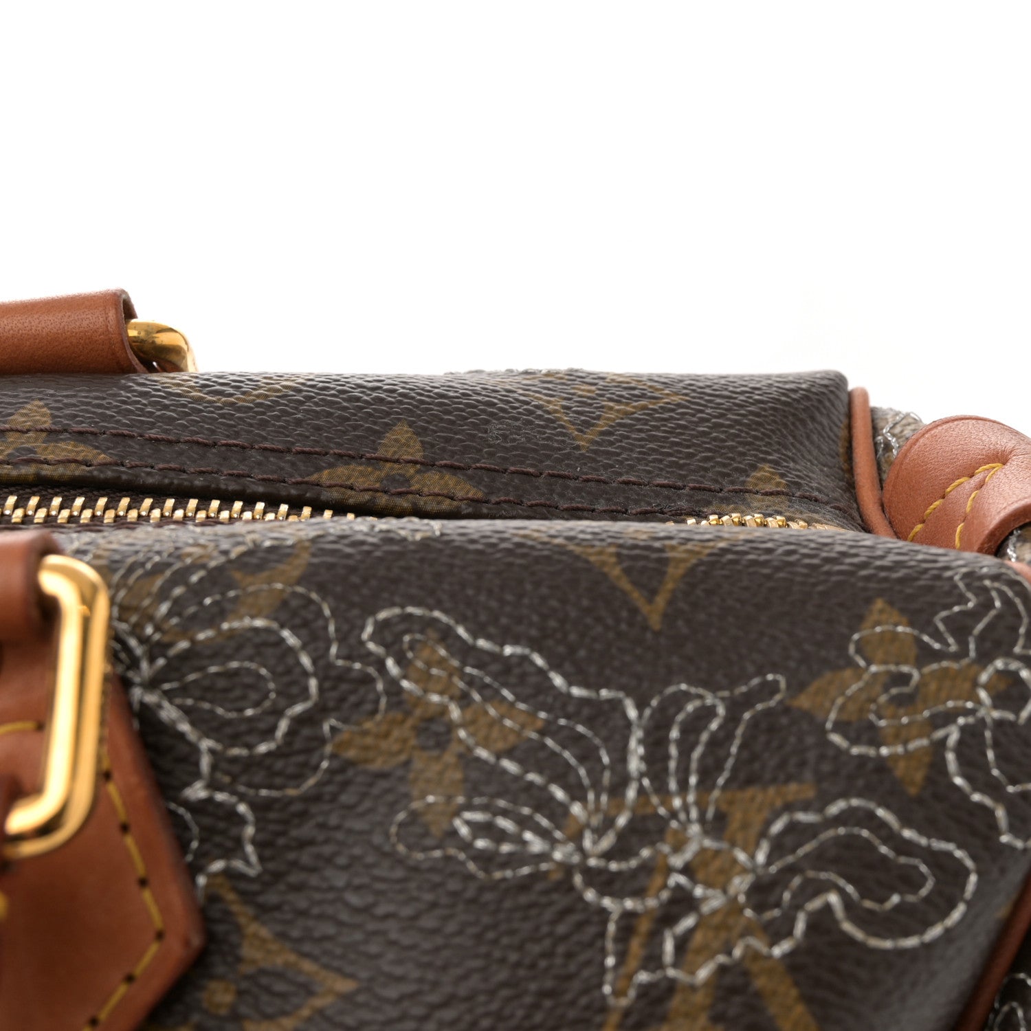 Louis Vuitton Monogram Dentelle Speedy 30 Silver 15 of 15
