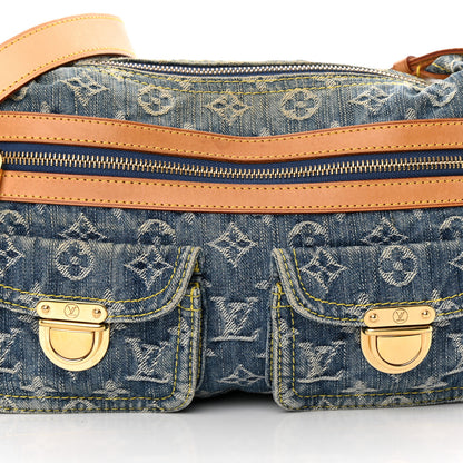 Louis Vuitton Monogram Denim Baggy PM Blue 8 of 12