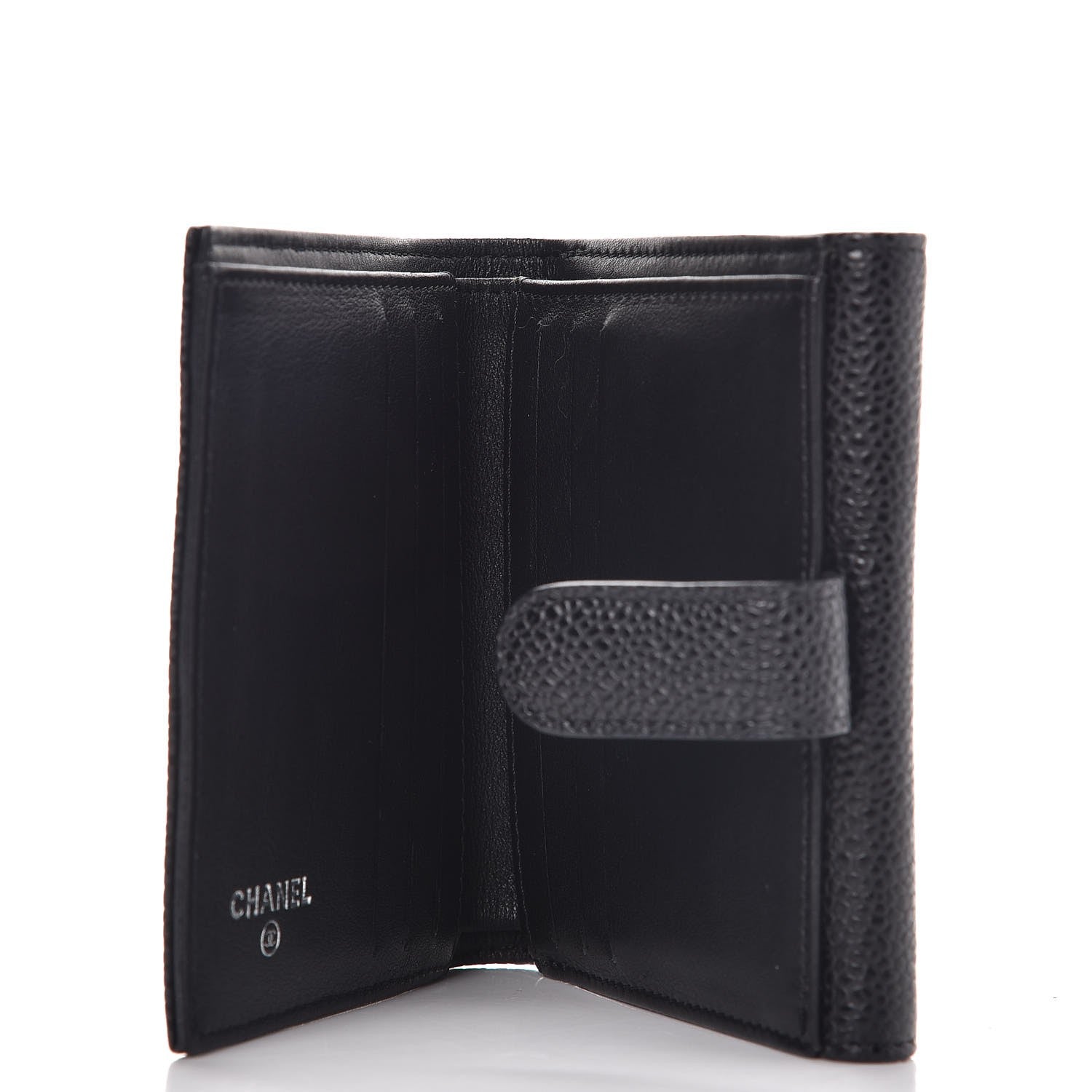 Chanel Caviar Timeless CC Compact Flap Wallet Black 5 of 8