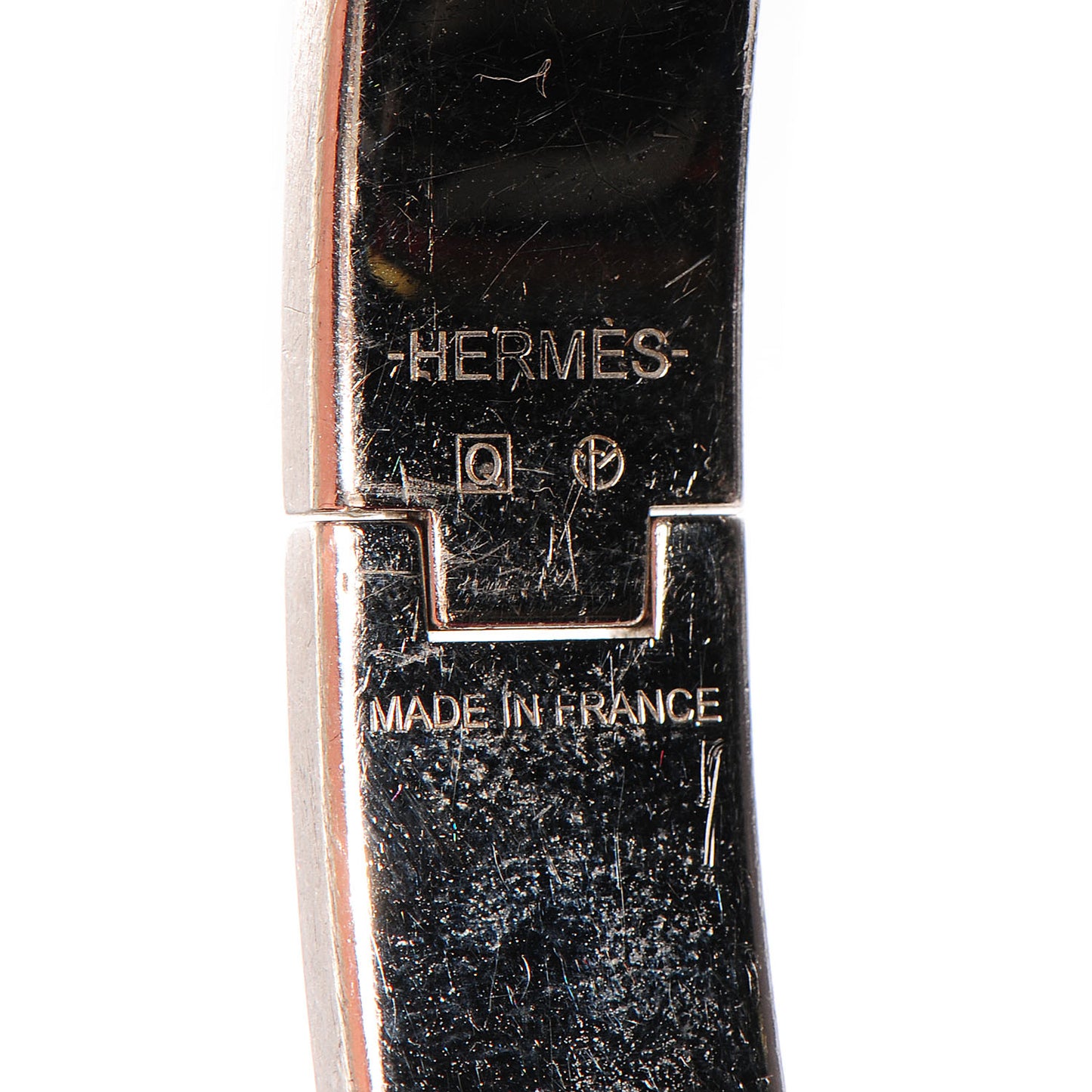 Enamel Narrow Clic Clac HH Bracelet GM Ardoise