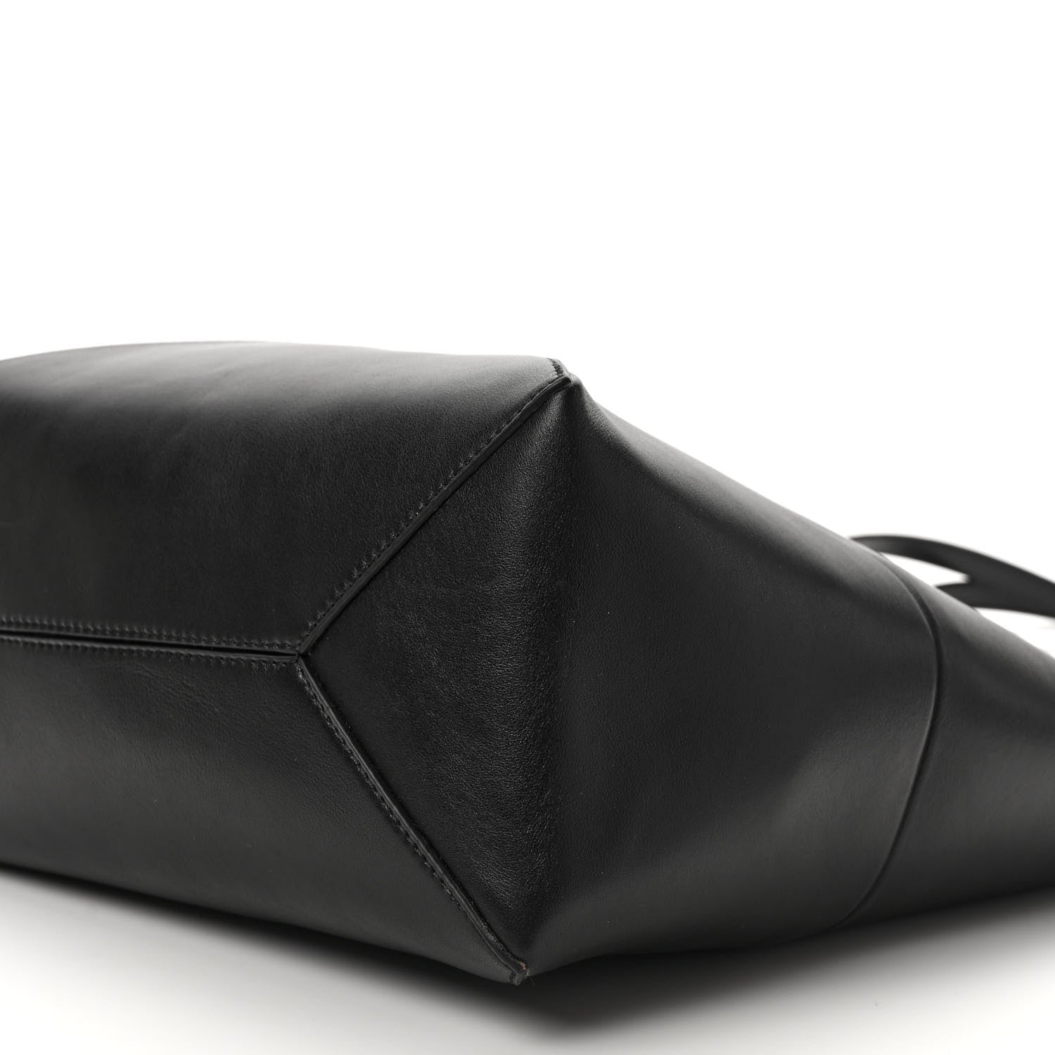 Loewe Shiny Calfskin Medium Puzzle Fold Tote Black 9 of 11