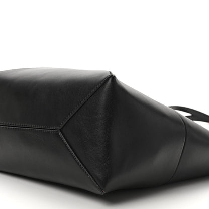 Loewe Shiny Calfskin Medium Puzzle Fold Tote Black 9 of 11
