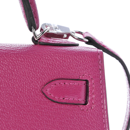 Hermes Chevre Mysore Mini Kelly Sellier 20 Rose Pourpre 22 of 27