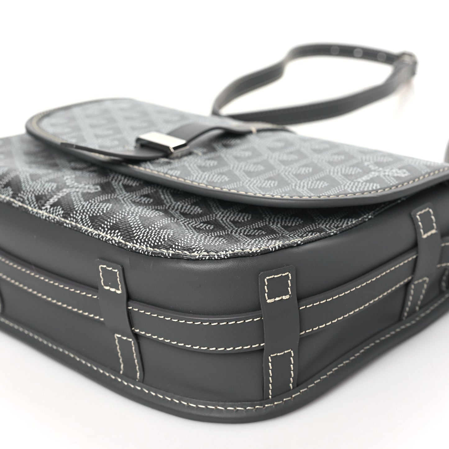 Goyardine Belvedere II PM Messenger Bag Gray