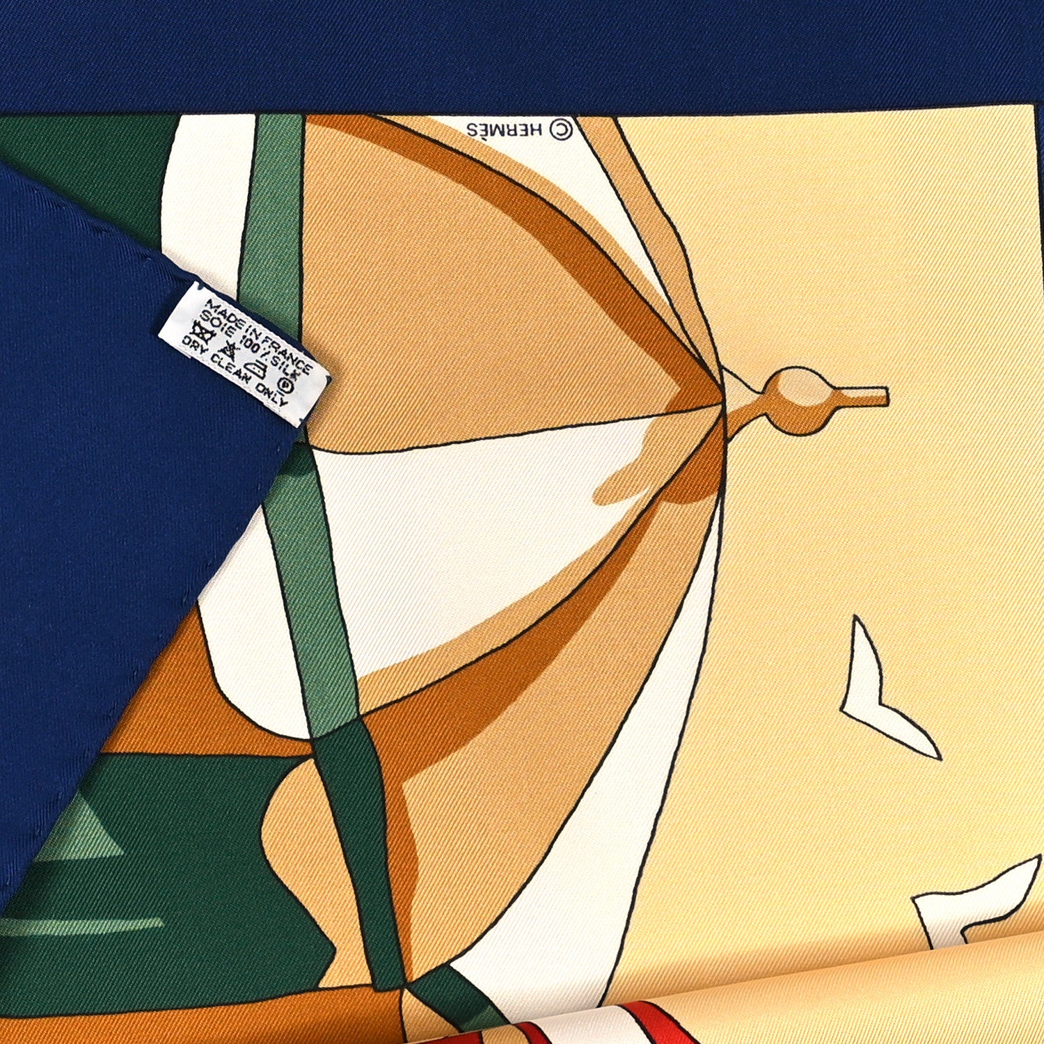 Hermes Silk Charmes Des Plages Normandes II Scarf 90 3 of 5