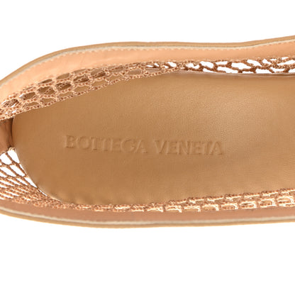 Bottega Veneta Mesh Nappa Chunky Chain Sandals 41 Beige Pony 7 of 8