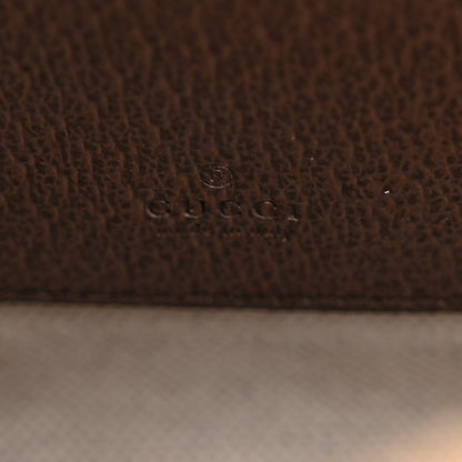 Gucci GG Supreme Monogram Textured Dollar Calfskin Web Mini Ophidia Top Handle Bowler Bag Beige Ebony New Acero 6 of 9