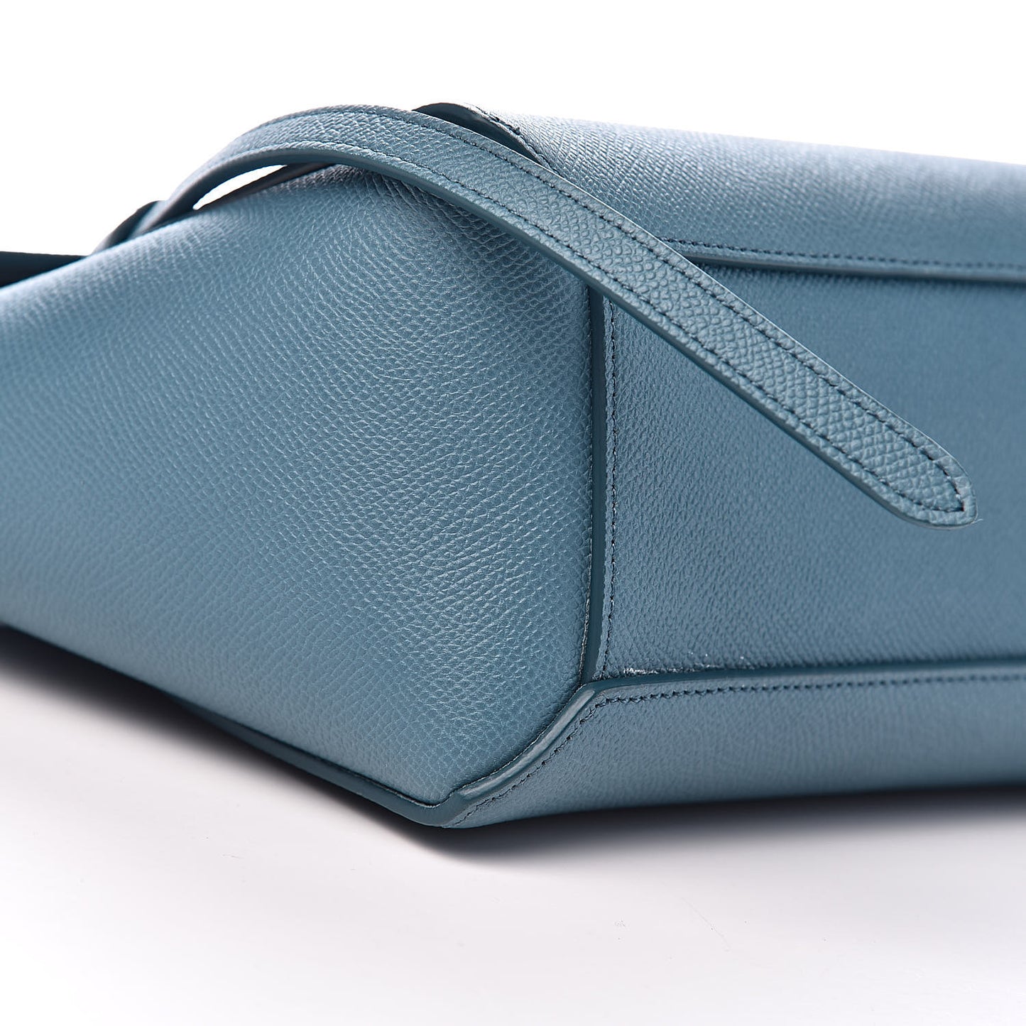 Grained Calfskin Nano Belt Bag Slate Blue