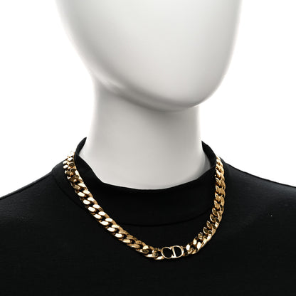 Christian Dior Metal Danseuse Etoile Chain Choker Necklace Gold 2 of 5