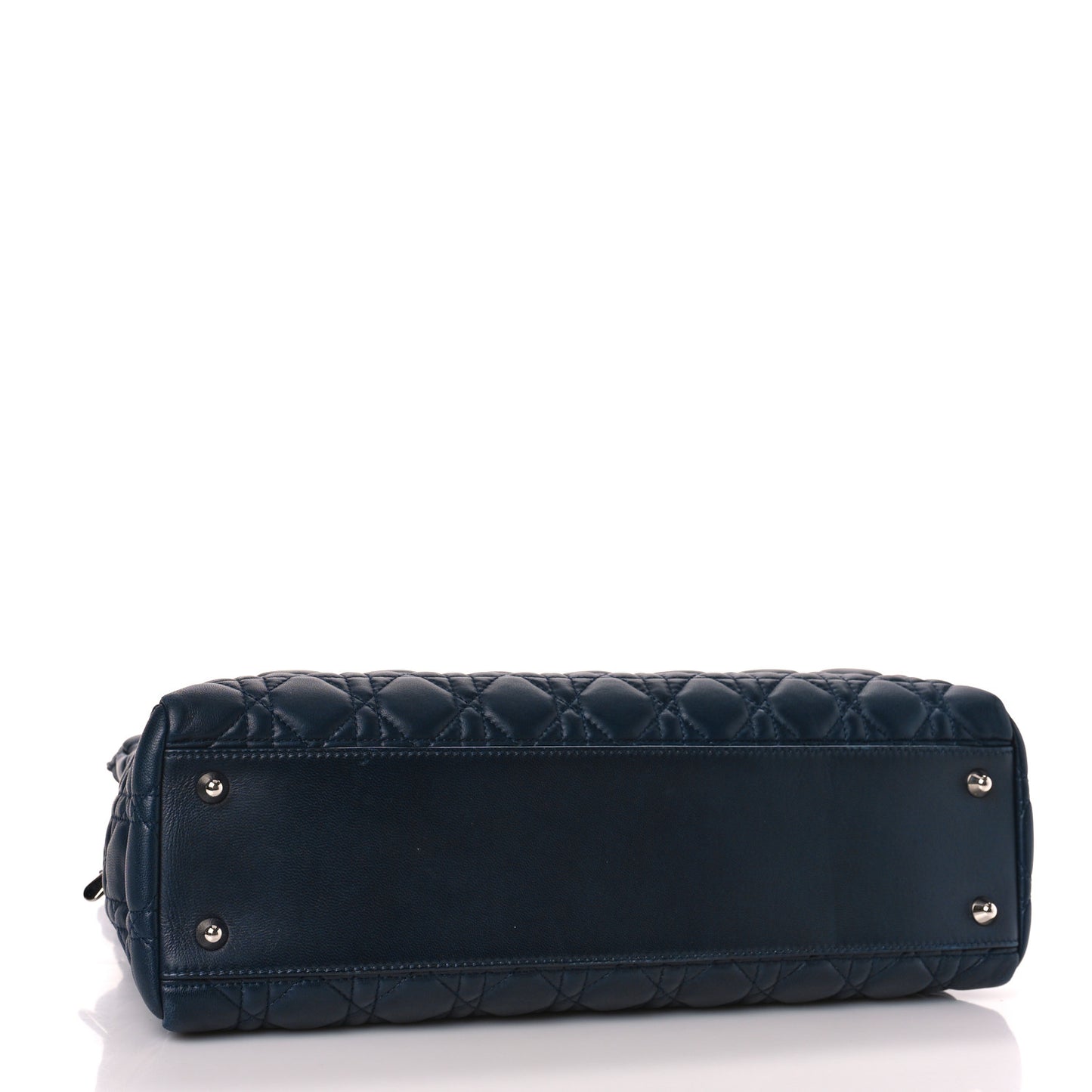 Lambskin Cannage Large Dior Soft Shopping Tote Navy