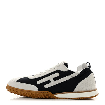 Hermes Suede Goatskin Jet Sneakers 39 Marine White 1 of 8