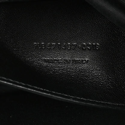 Saint Laurent Grain De Poudre Medium West Hollywood Monogram Fold-Over Black 7 of 12