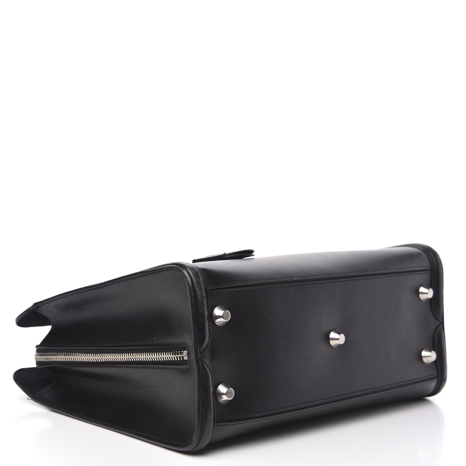Alexander McQueen Calfskin Heroine Open Tote Black 4 of 17