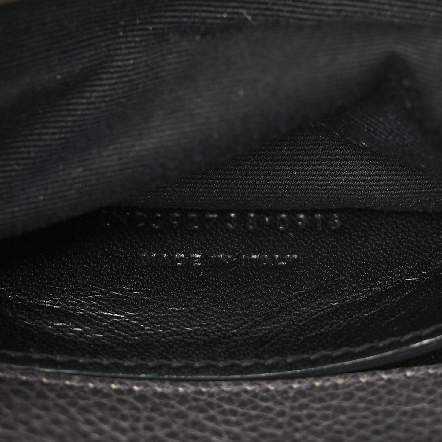 Sheepskin Matelasse Chevron Monogram Large College Satchel Dark Anthracite