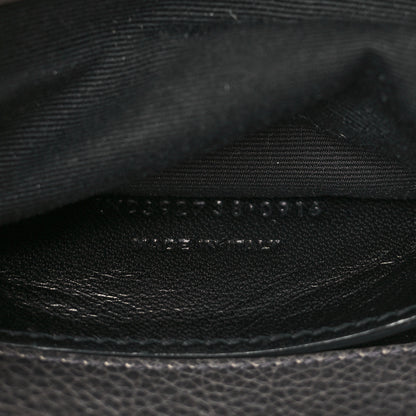 Saint Laurent Sheepskin Matelasse Chevron Monogram Large College Satchel Dark Anthracite 7 of 13