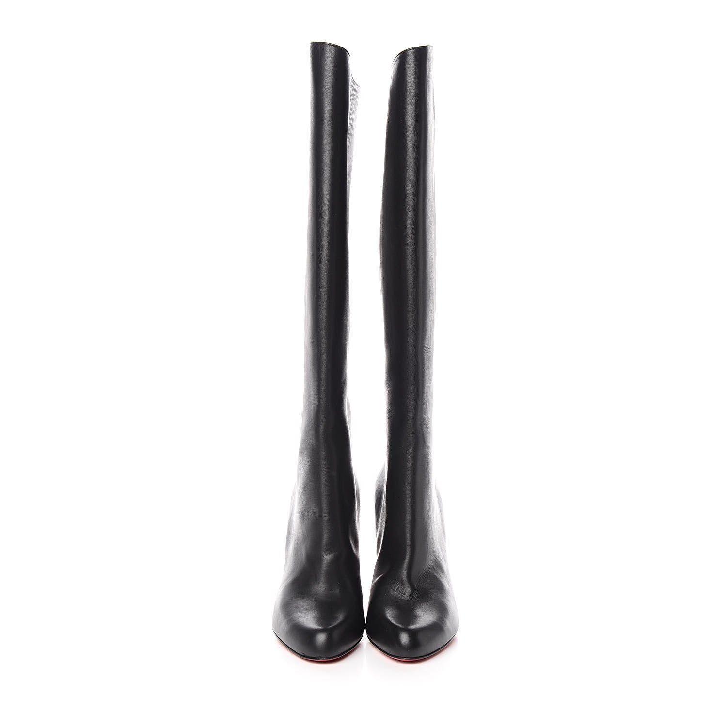 Christian Louboutin Calfskin Opera Marmara Botta 85 Tall Boots 38.5 Black 2 of 8